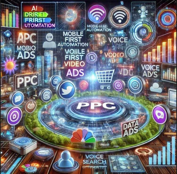 Illustration of link building strategies with various icons and graphs